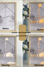 FrameII™ - Lighting Painting Decoration (Big Size) Sunset and streetlights L(50*40CM)